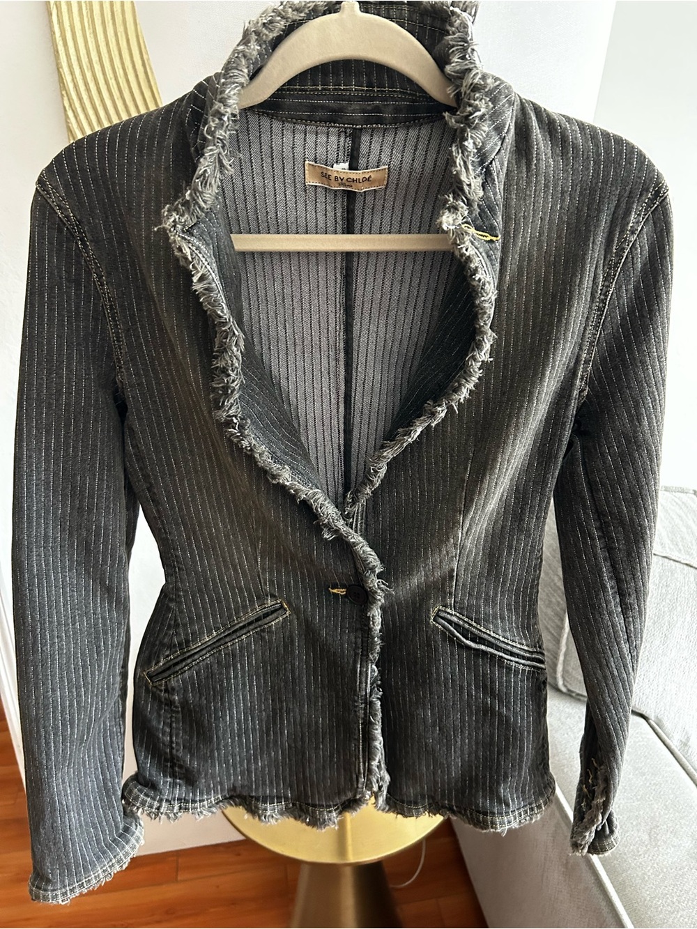 See By Chloe Y2K 90s Denim Jacket 12 Whimsigoth Grunge Indie